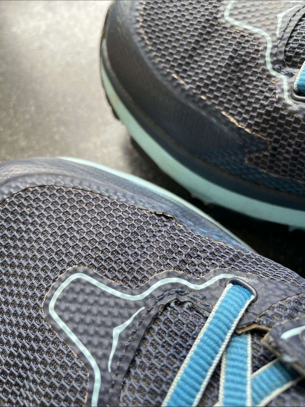 Hoka Women's Toa GTX Size US 7.5 Hiking Boot Blue Navy Outdoor Athletic Shoe - Picture 15 of 15